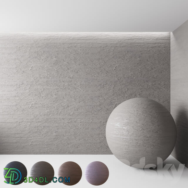 Concrete Plaster No. 5 Stone 3D Models