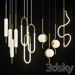 Collection of pendant lights Lampatron 1 Pendant light 3D Models 