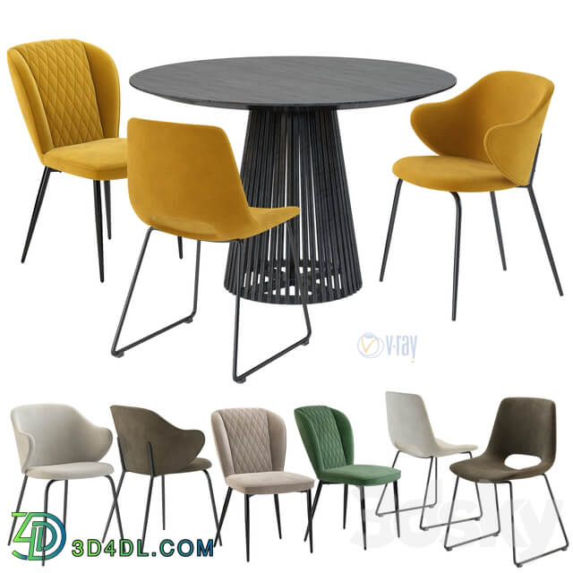 Table Chair La Forma. IRUNE TABLE. Suanne Ziggy. Chair М 44 Vetro Mebel