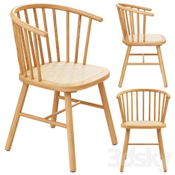 Zara Home The ash wood chair with rattan seat 