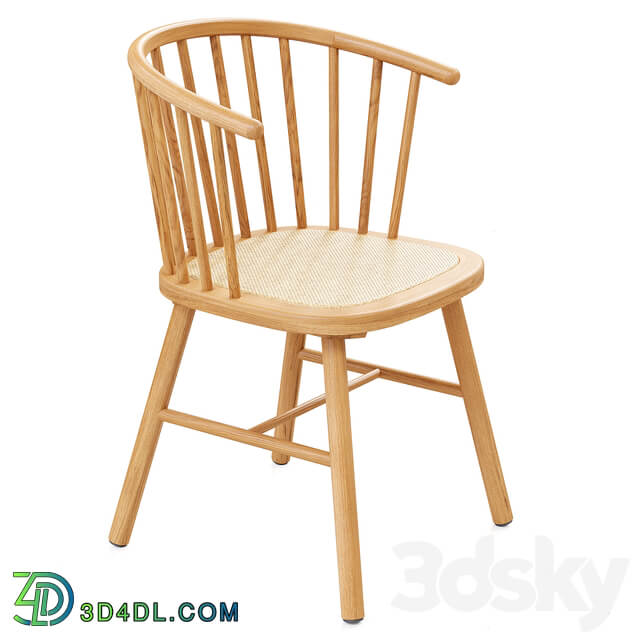 Zara Home The ash wood chair with rattan seat