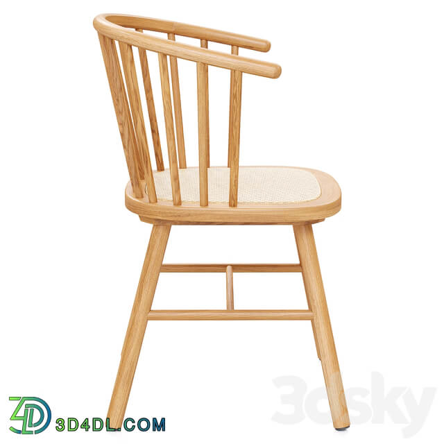 Zara Home The ash wood chair with rattan seat