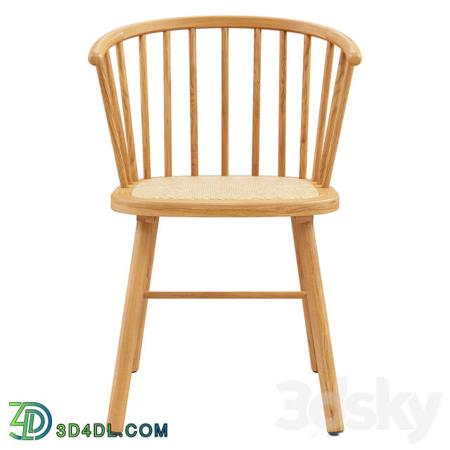 Zara Home The ash wood chair with rattan seat