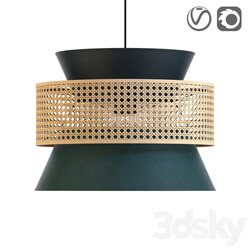 Wicker lampshade for DOLKIE chandelier Pendant light 3D Models 