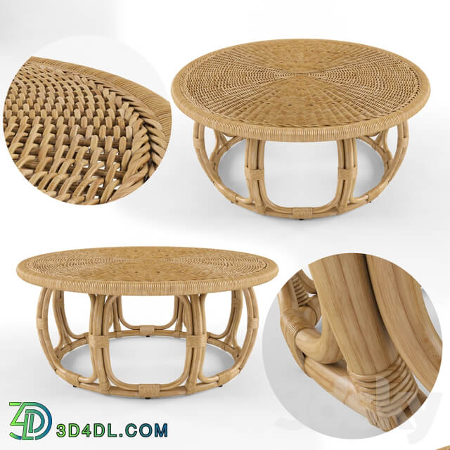 Anguilla Rattan Coffee Table