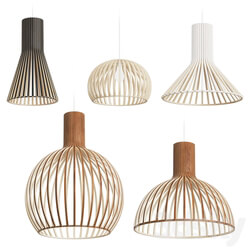 Secto Design Wooden Lamps Pendant light 3D Models 