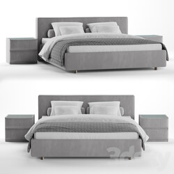 Bed Luiza Grand bed with Oscar side tables 