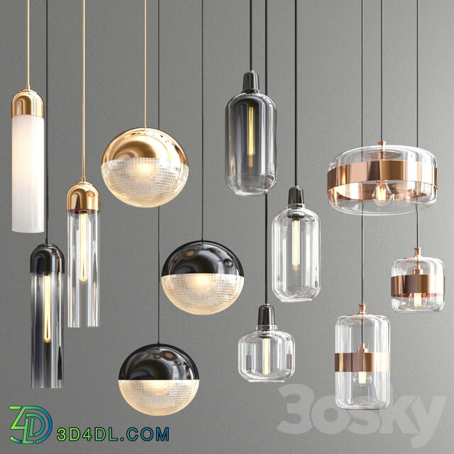 Four Hanging Lights 66 Pendant light 3D Models