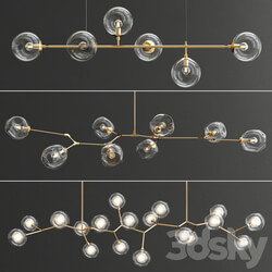 Collection branching chandeliers Pendant light 3D Models 