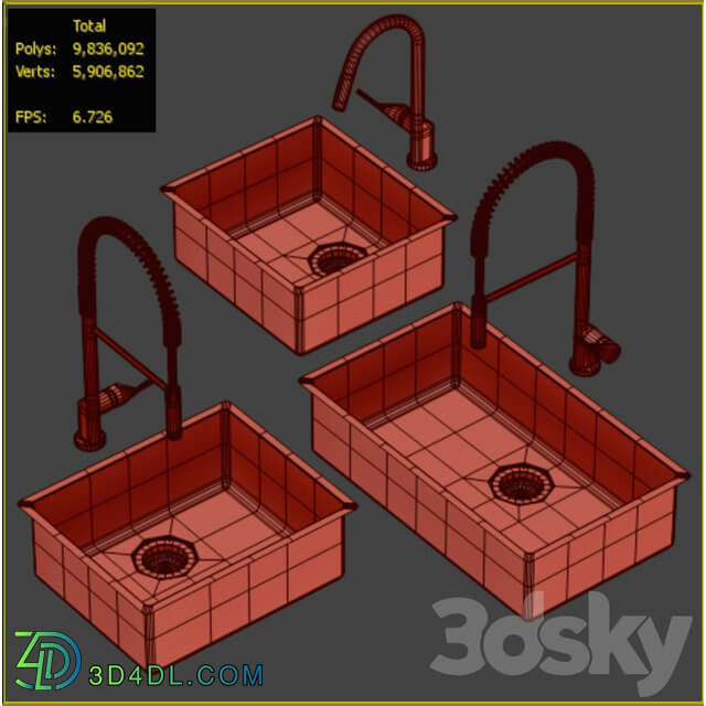 Collection of kitchen sinks 01