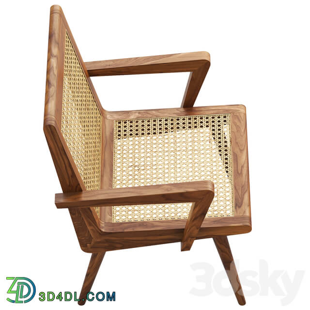 Mid century cane chair