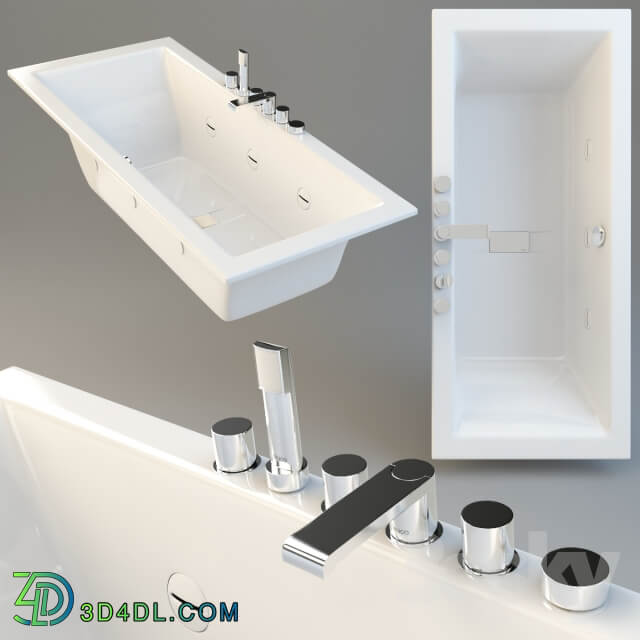 Bathroom teuco wilmotte 170x70 and faucet teuco leaf