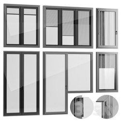 Windows with built in blinds Finstral 