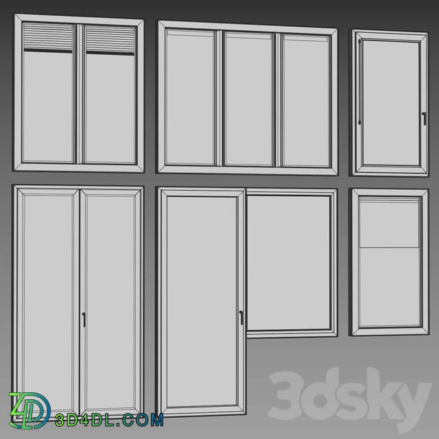 Windows with built in blinds Finstral