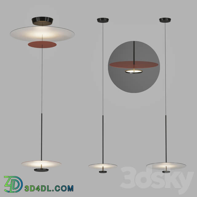 Pendant light Flat Hanging Lamp by Vibia