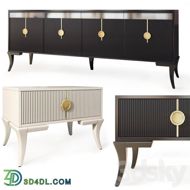 Sideboard Chest of drawer Chest of drawers and bedside table Keops. Nightstand sideboard by Medusa Home