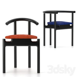 Unika Moblar Inge black velvet Hans black velvet Dining chair stool 