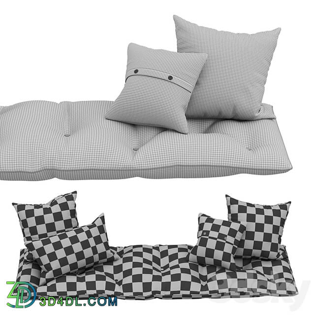 Seat pillow set 6