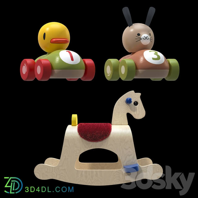 Set of Wooden Toys Plan Toys