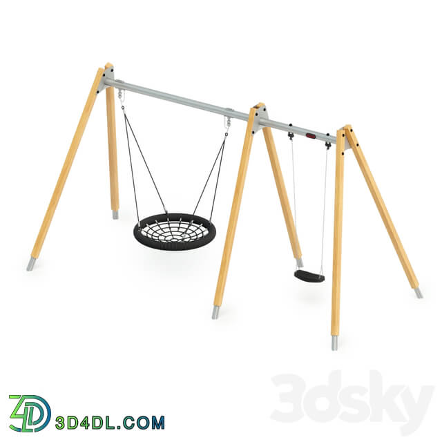 Swing 2 5m Solid Wood Kompan