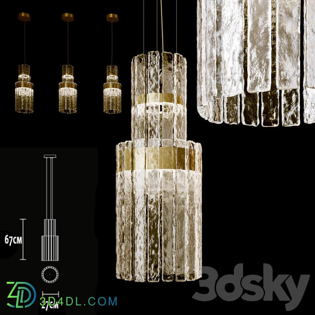 Pendant light Masiero VEGAS S VRT 70