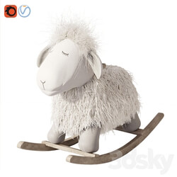 Rocking Lamb chair toy Rocker for Kids 3D Models 