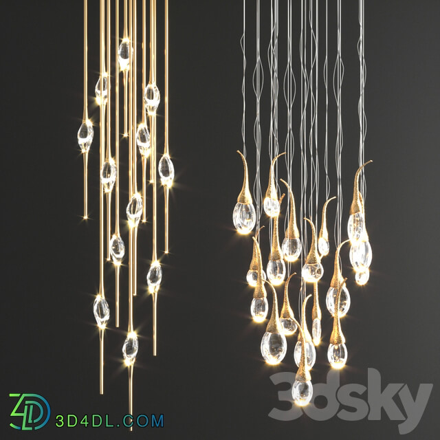 Pendant light Pezzo Mancante Seed Cloud Chandelier