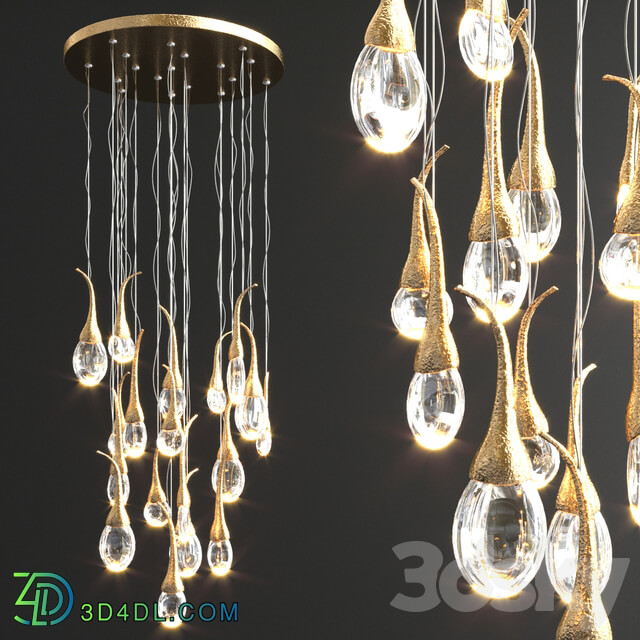 Pendant light Pezzo Mancante Seed Cloud Chandelier