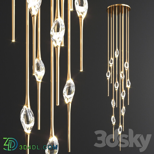 Pendant light Pezzo Mancante Seed Cloud Chandelier