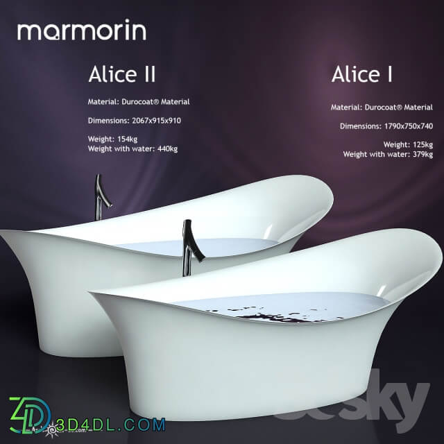 Bathrooms Marmorin ALICE I and ALICE II