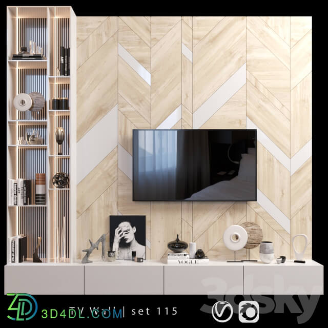 TV Wall set 115