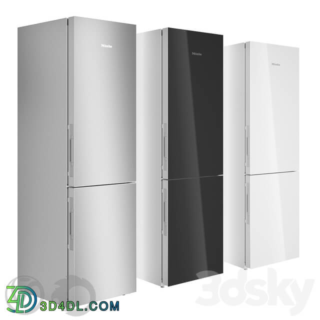 MIELE Two compartment refrigerator KFN29683D in three colors