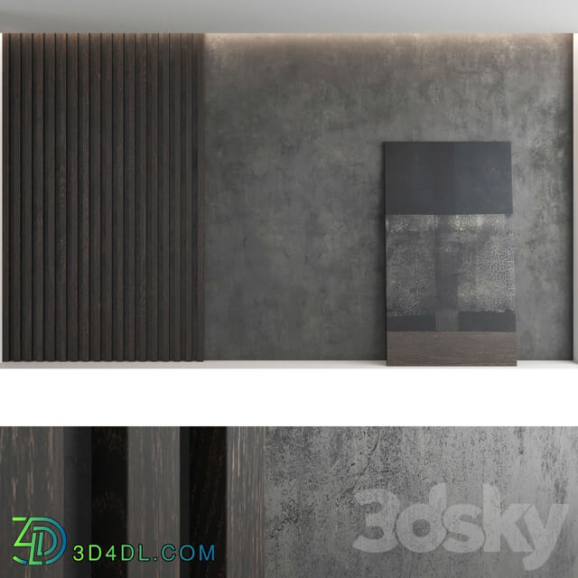 Decorative wall panel set 55