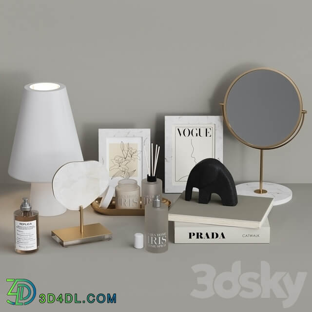 Decorative set Zara Home 3 with Table lamp
