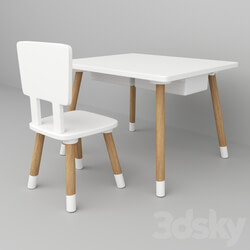 Table Chair Casper table and classic chair 
