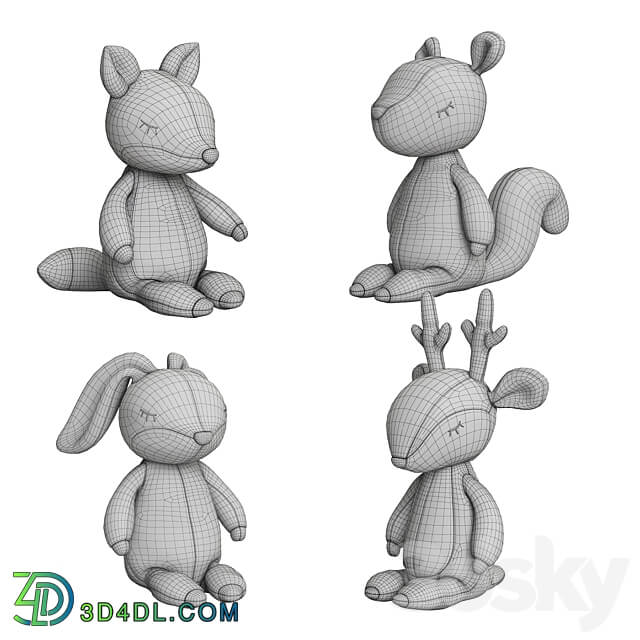 Plush Toys 01 3D Models