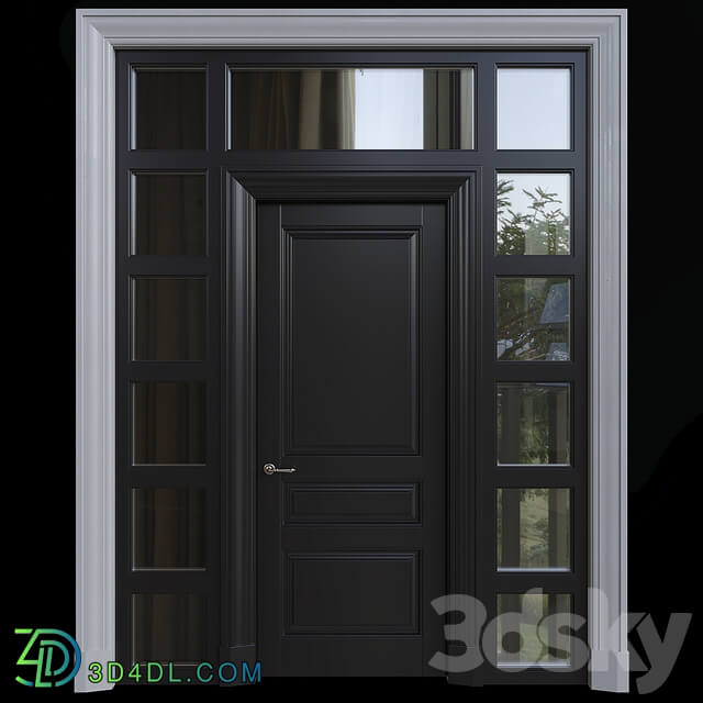 American style door