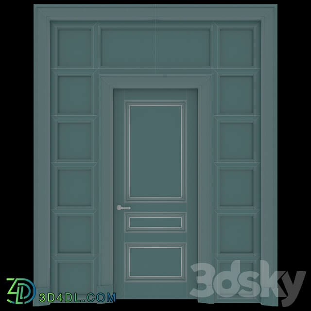 American style door