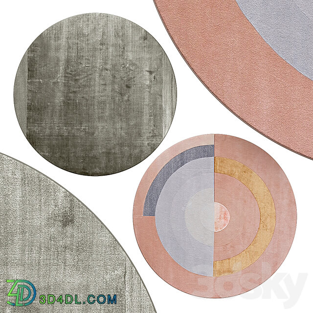 Circle rugs No. 089