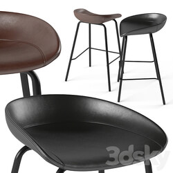 ZEIL Lowback Kitchen bar and counter stool 3D Models 