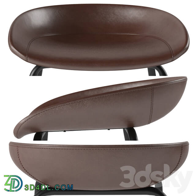 ZEIL Lowback Kitchen bar and counter stool 3D Models