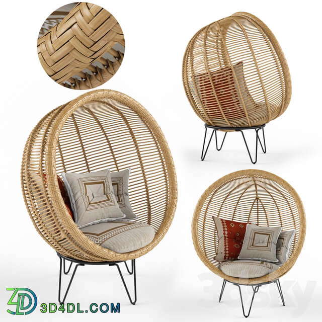 Other Round rattan cocoon chair
