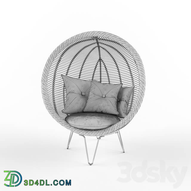 Other Round rattan cocoon chair