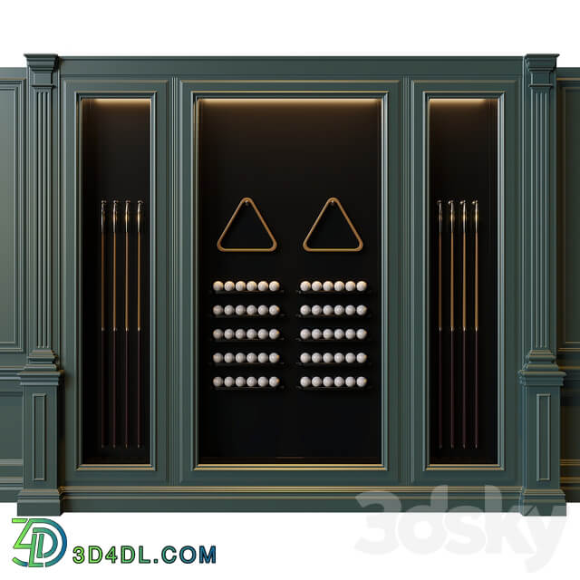 American style billiard cabinet