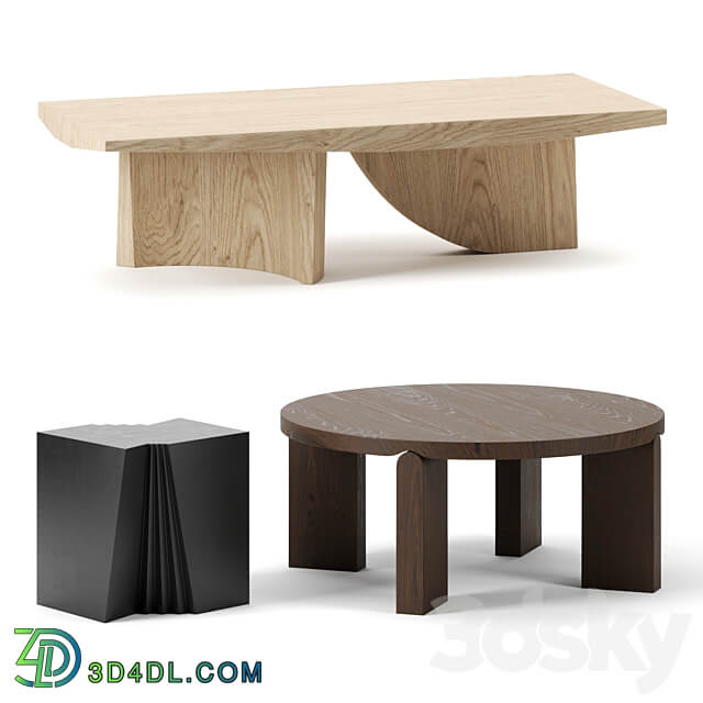 Coffee tables set by Christophe Delcourt