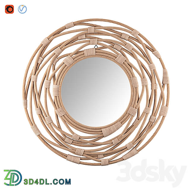 Rattan Wall Mirror