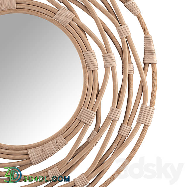 Rattan Wall Mirror