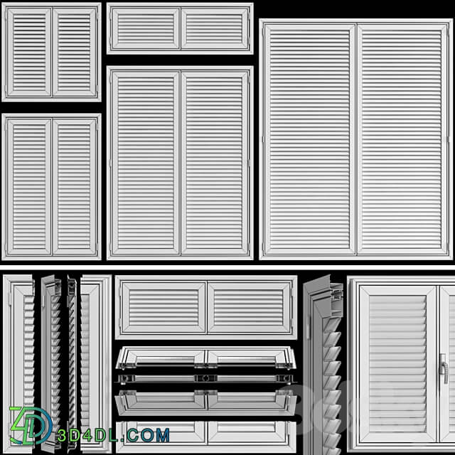 Shutter system for windows and doors