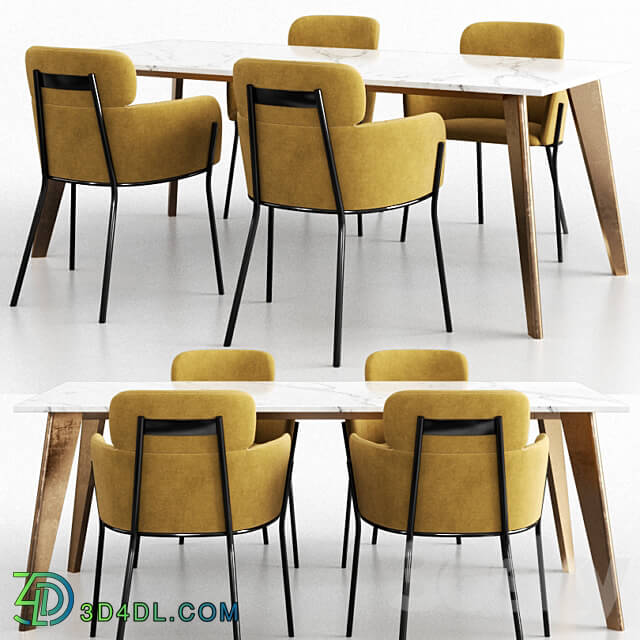 Table Chair CB2 Dinning Set 8