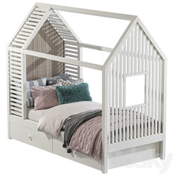 Children 39 s bed in the form of a house 2 